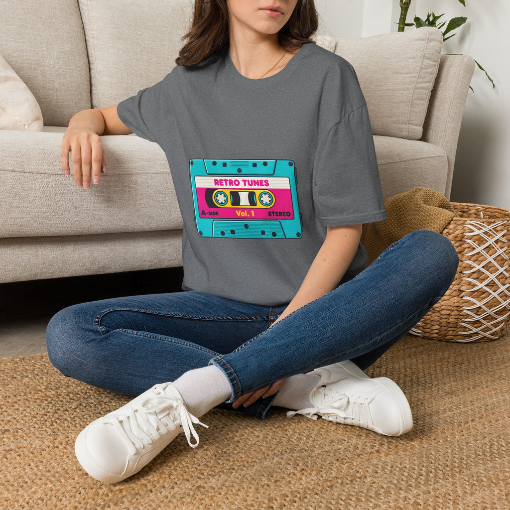 Retro Tunes Cassette T-Shirt — Vintage 80s Music Tee