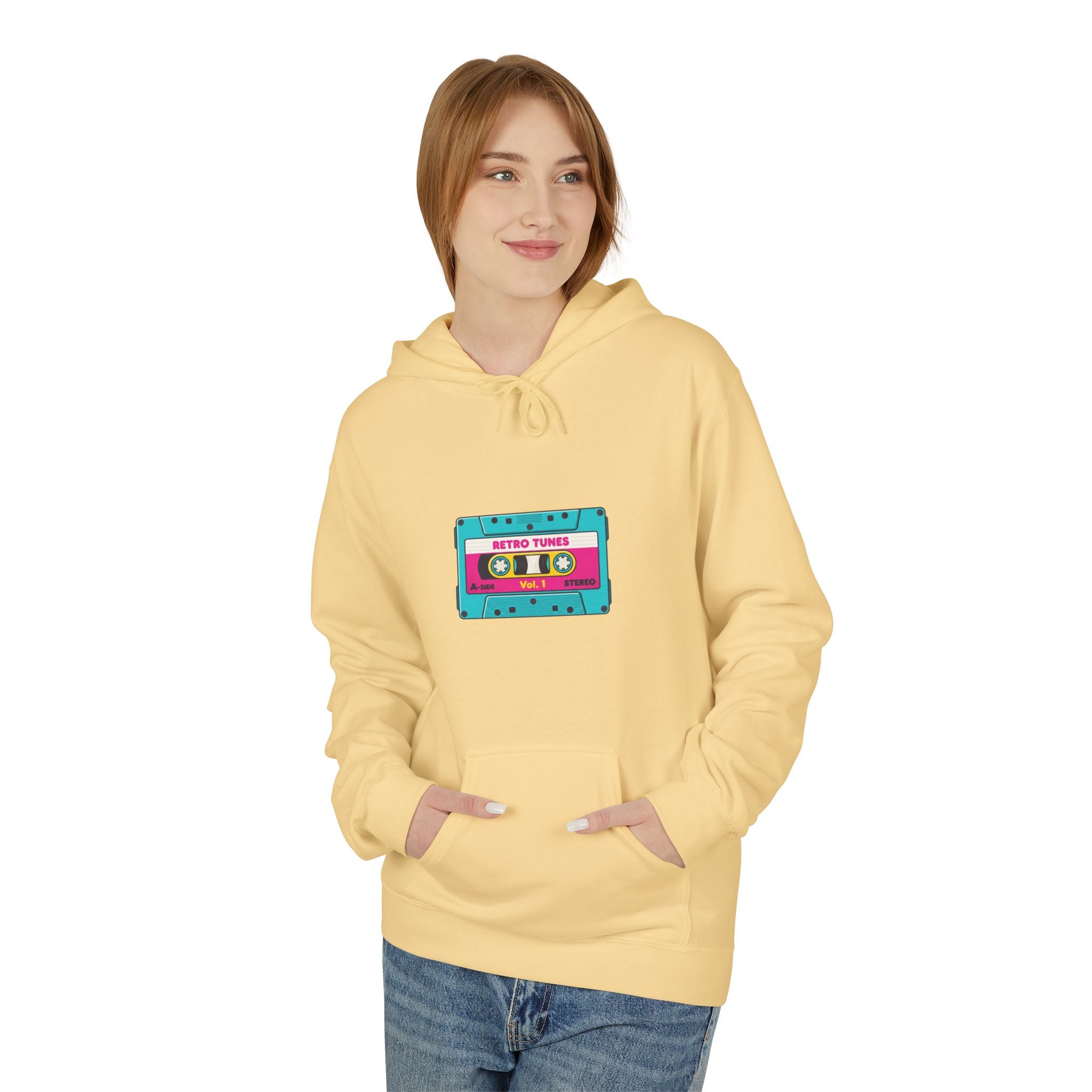 Retro Cassette Hoodie — Vintage Tape Graphic Pullover