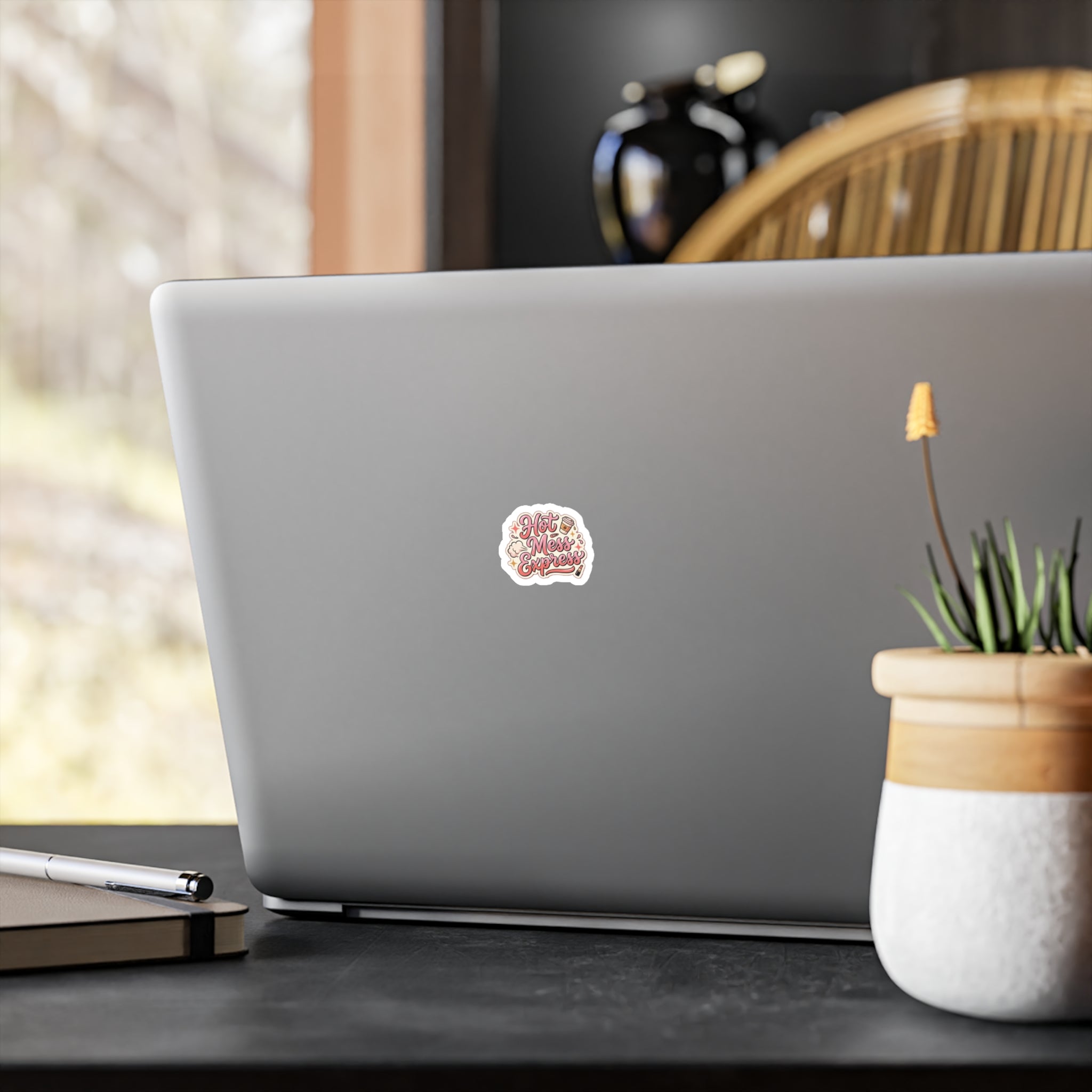 Hot Mess Express Sticker — Cute Vinyl Kiss-Cut Laptop Sticker