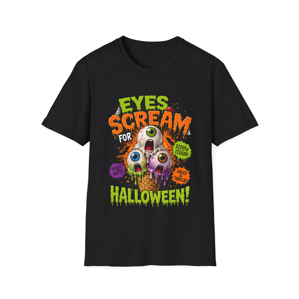 Halloween Eyes Scream T-Shirt — 'Eyes Scream for Halloween' Graphic Tee