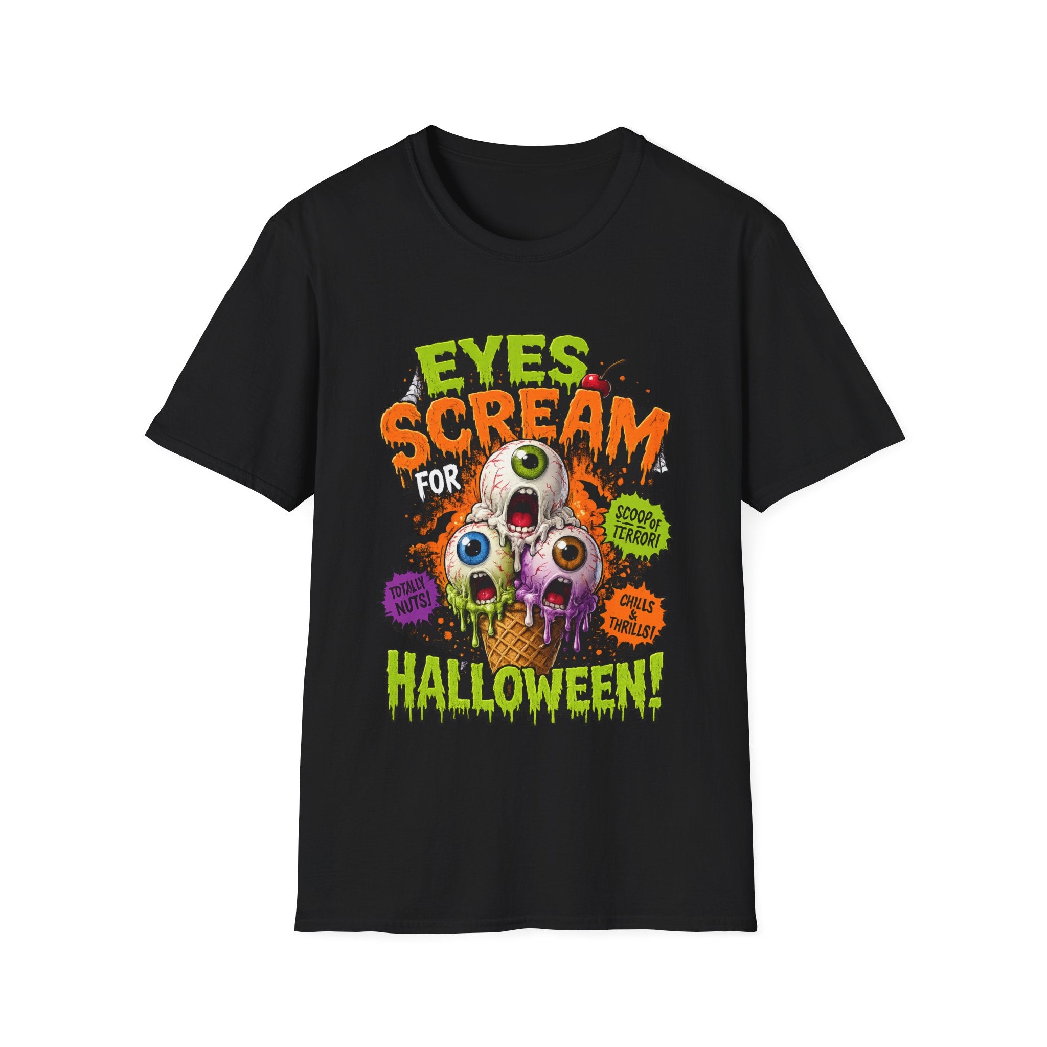 Halloween Eyes Scream T-Shirt — 'Eyes Scream for Halloween' Graphic Tee