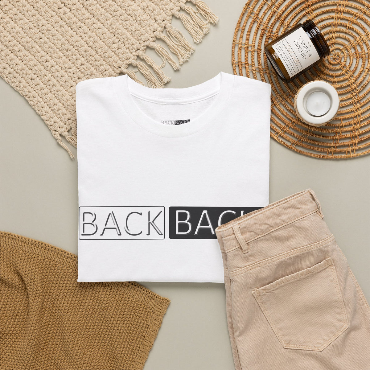 Unisex Back Backs Minimal T-Shirt