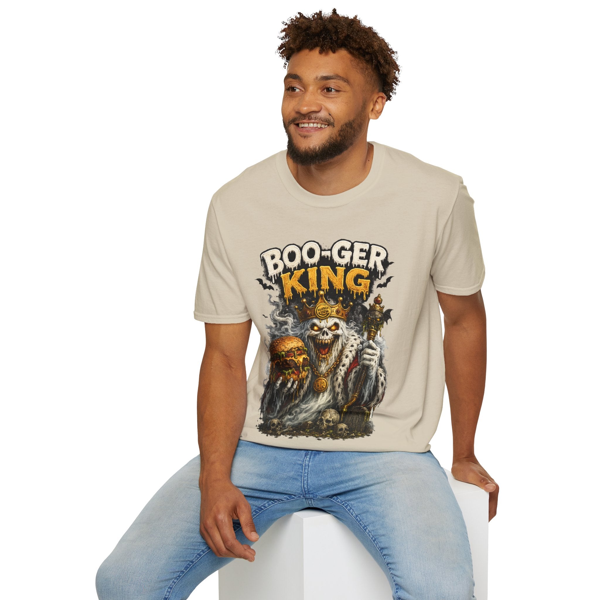 Boo-ger King Halloween T-Shirt — Spooky Skull King Graphic Tee
