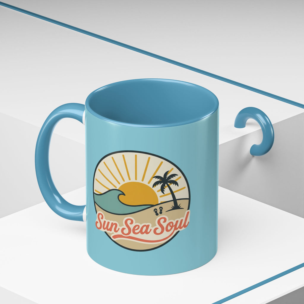 Sun Sea Soul Accent Coffee Mug – Beach Sunset 11/15oz