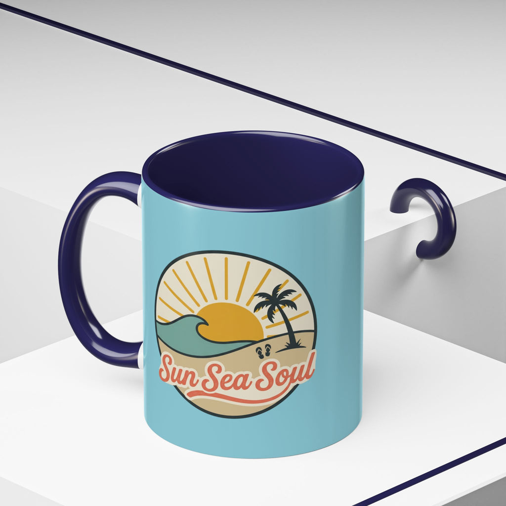 Sun Sea Soul Accent Coffee Mug – Beach Sunset 11/15oz