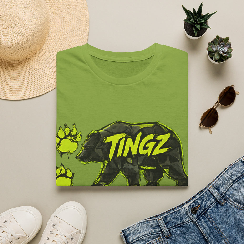 Bear TINGZ Paw Graphic T-Shirt —  Neon Logo