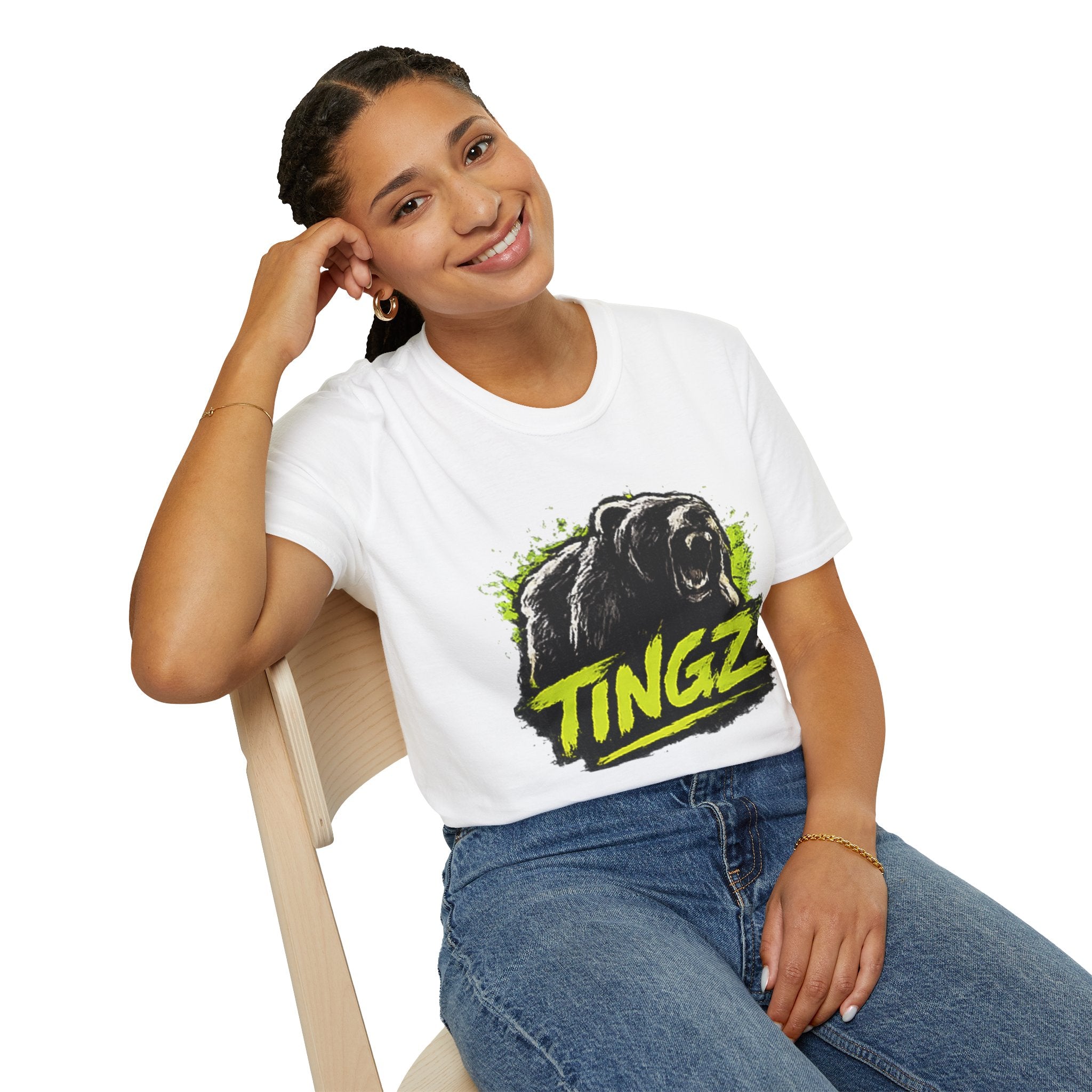 Bear TINGZ Roar T-Shirt — Bold Graphic Tee