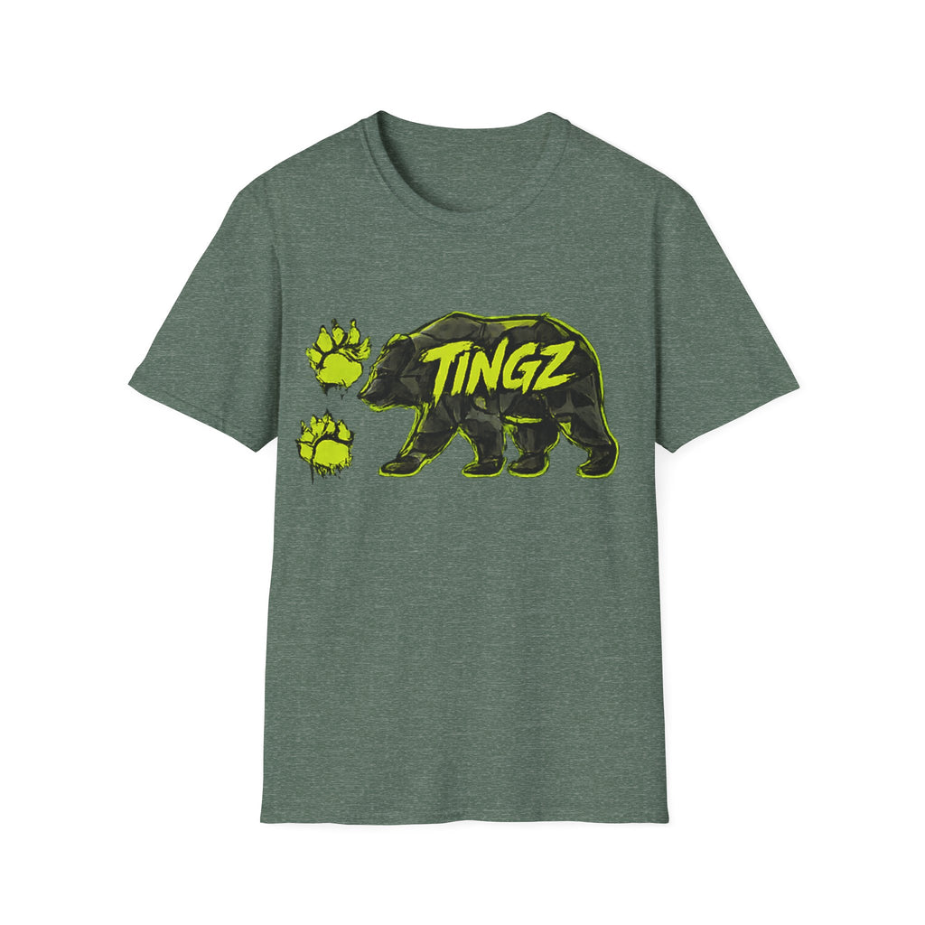 Bear TINGZ Paw Graphic T-Shirt —  Neon Logo