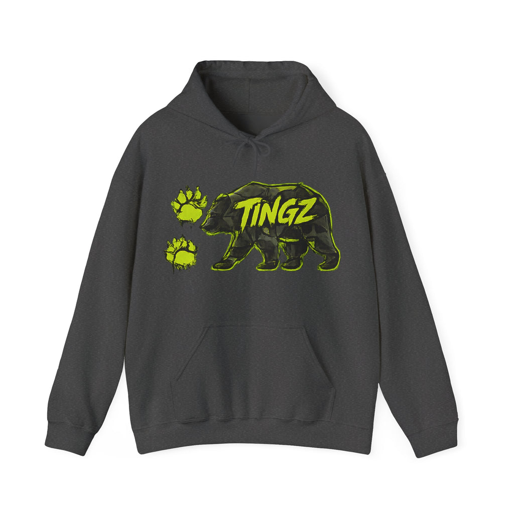 Bear TINGZ Graphic Unisex Heavy Blend Hoodie | Urban Streetwear Sweatshirt | Graffiti Animal Pullover