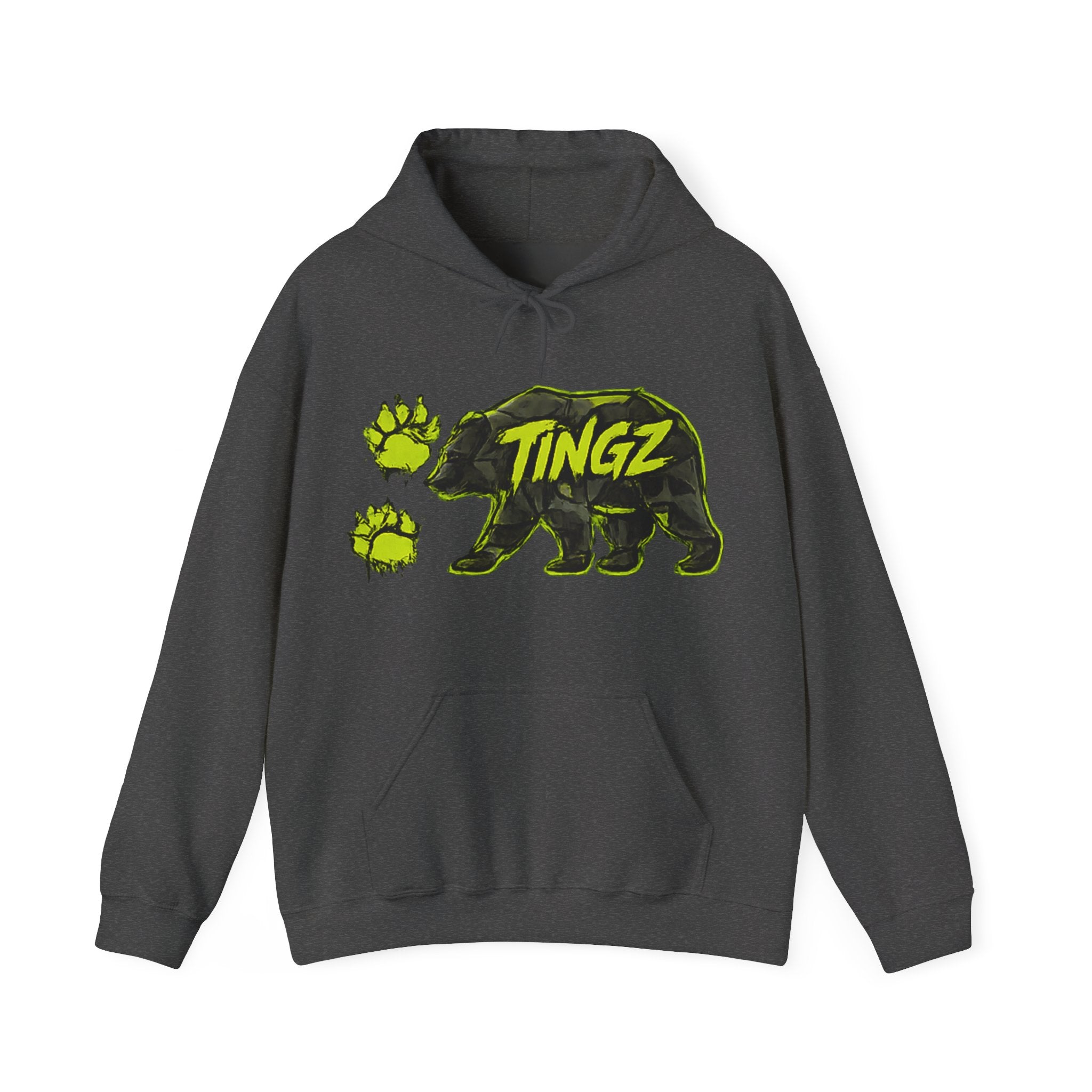 Bear TINGZ Graphic Unisex Heavy Blend Hoodie | Urban Streetwear Sweatshirt | Graffiti Animal Pullover