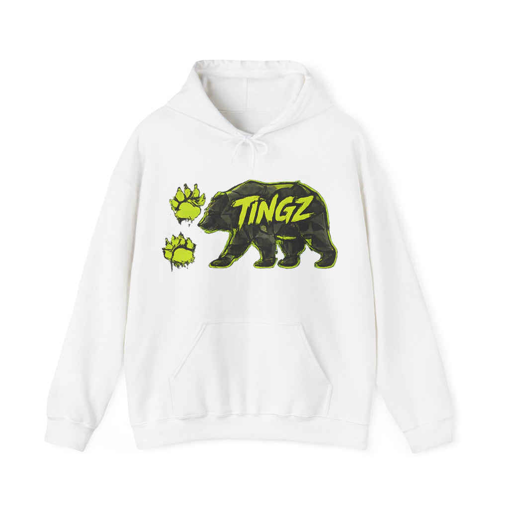 Bear TINGZ Graphic Unisex Heavy Blend Hoodie | Urban Streetwear Sweatshirt | Graffiti Animal Pullover