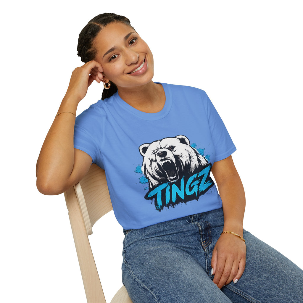 Roaring Bear TINGZ T-Shirt — Graphic Tee for Streetwear & Casual