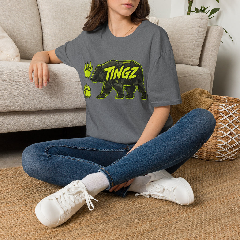 Bear TINGZ Paw Graphic T-Shirt —  Neon Logo