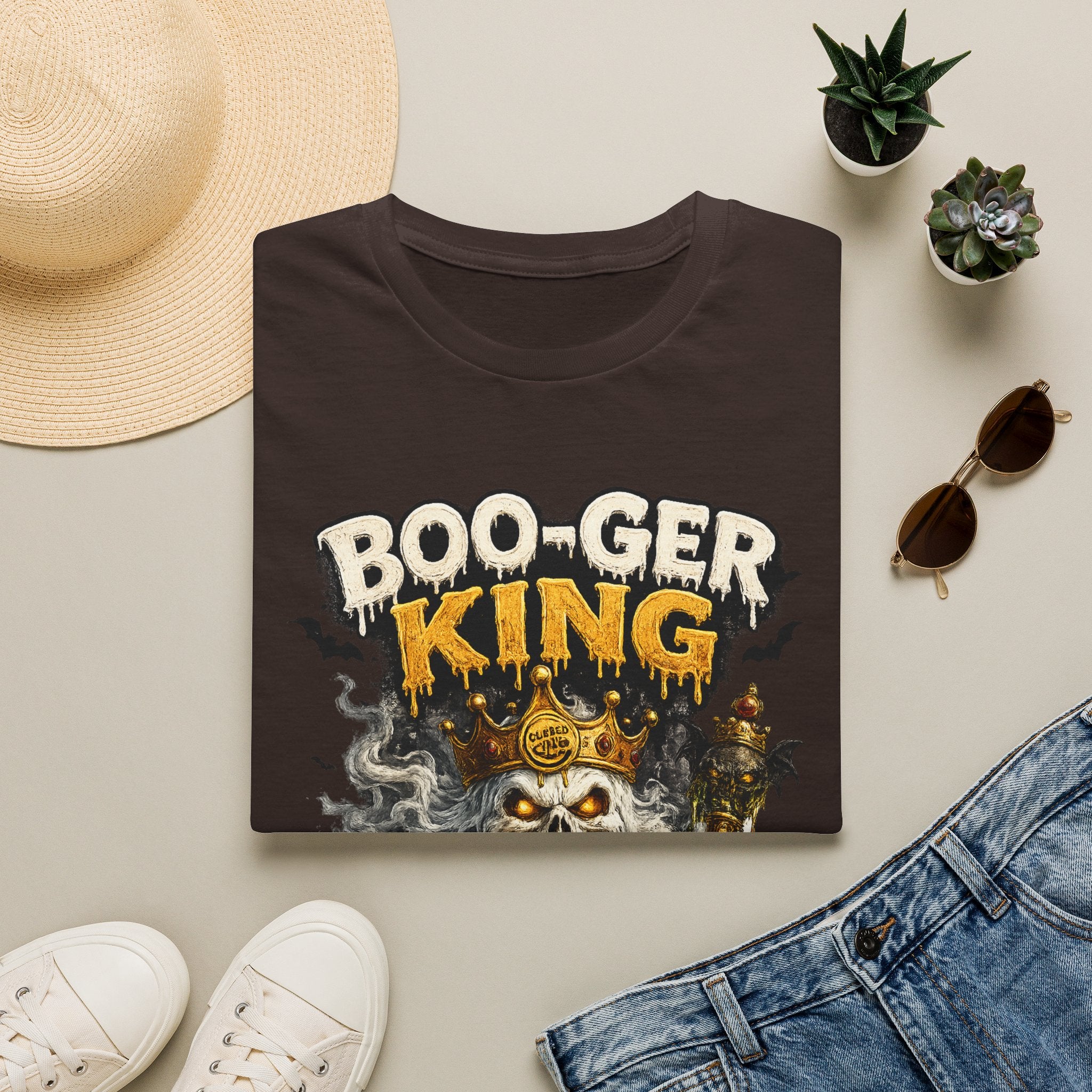 Boo-ger King Halloween T-Shirt — Spooky Skull King Graphic Tee