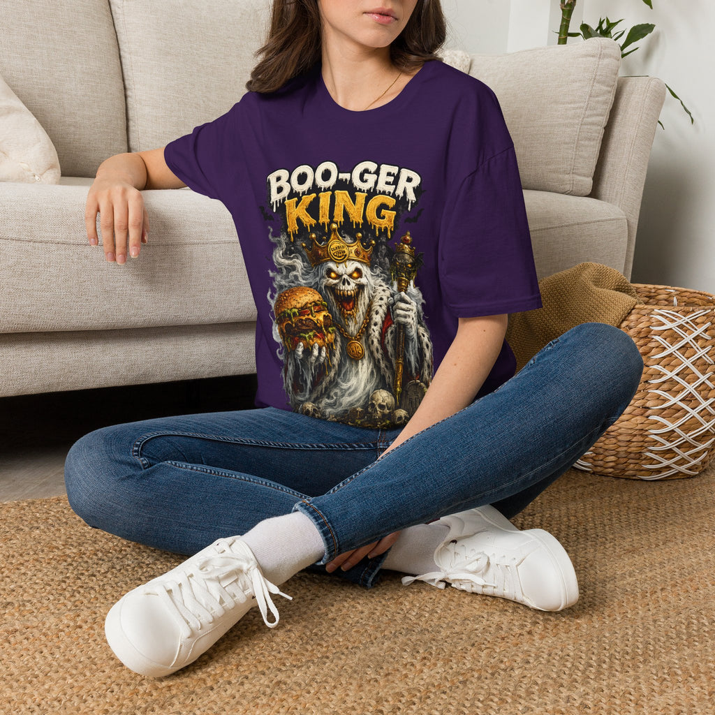 Boo-ger King Halloween T-Shirt — Spooky Skull King Graphic Tee