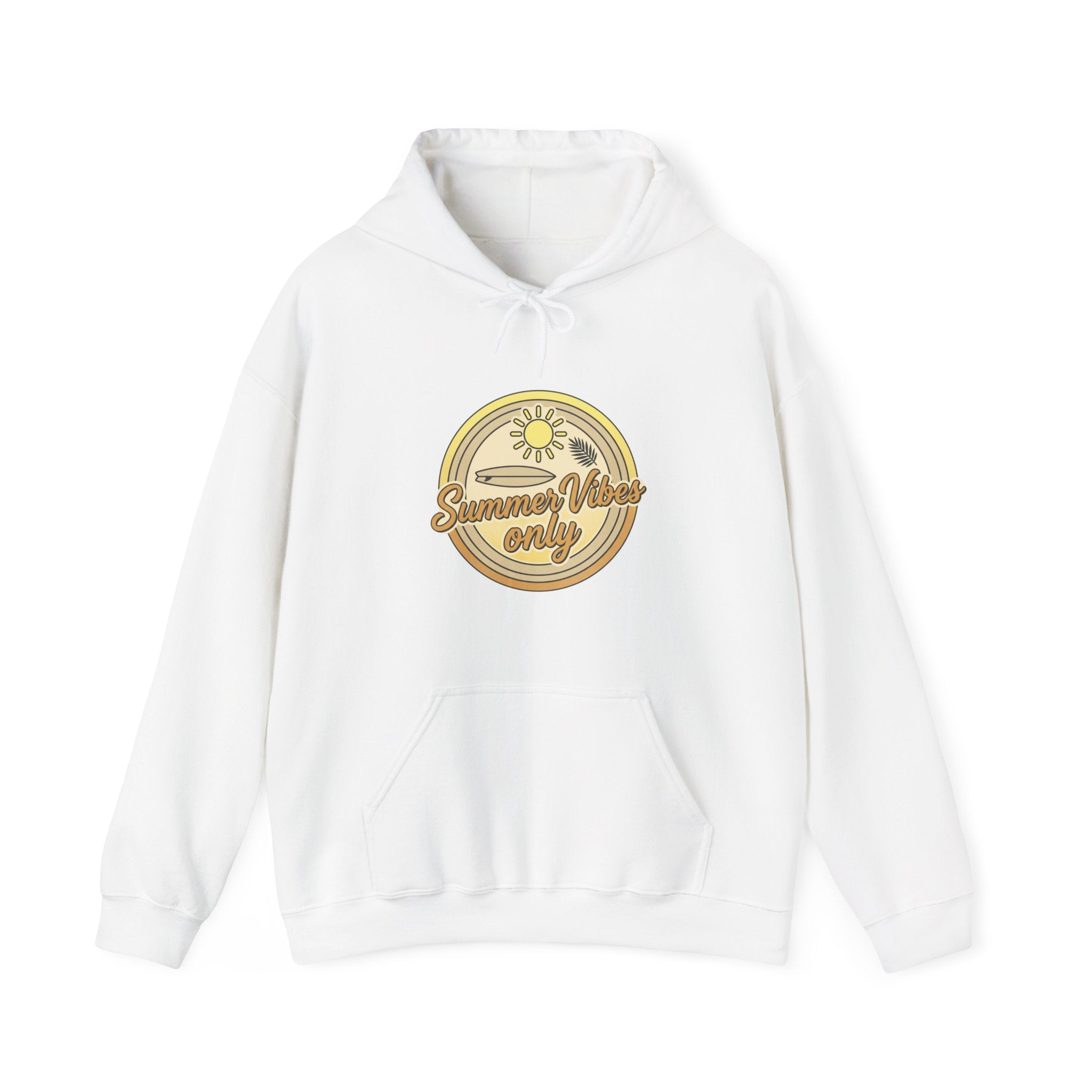Retro Daisy “Summer Vibes Only” Hoodie — Vintage Floral Cozy Pullover