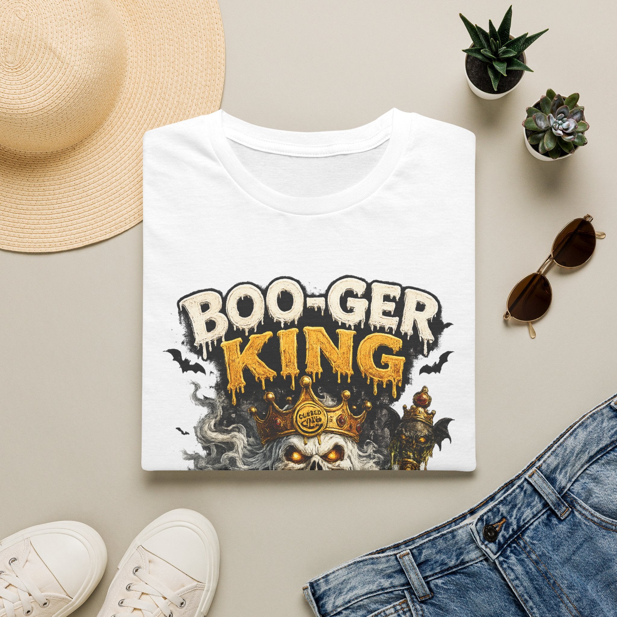 Boo-ger King Halloween T-Shirt — Spooky Skull King Graphic Tee