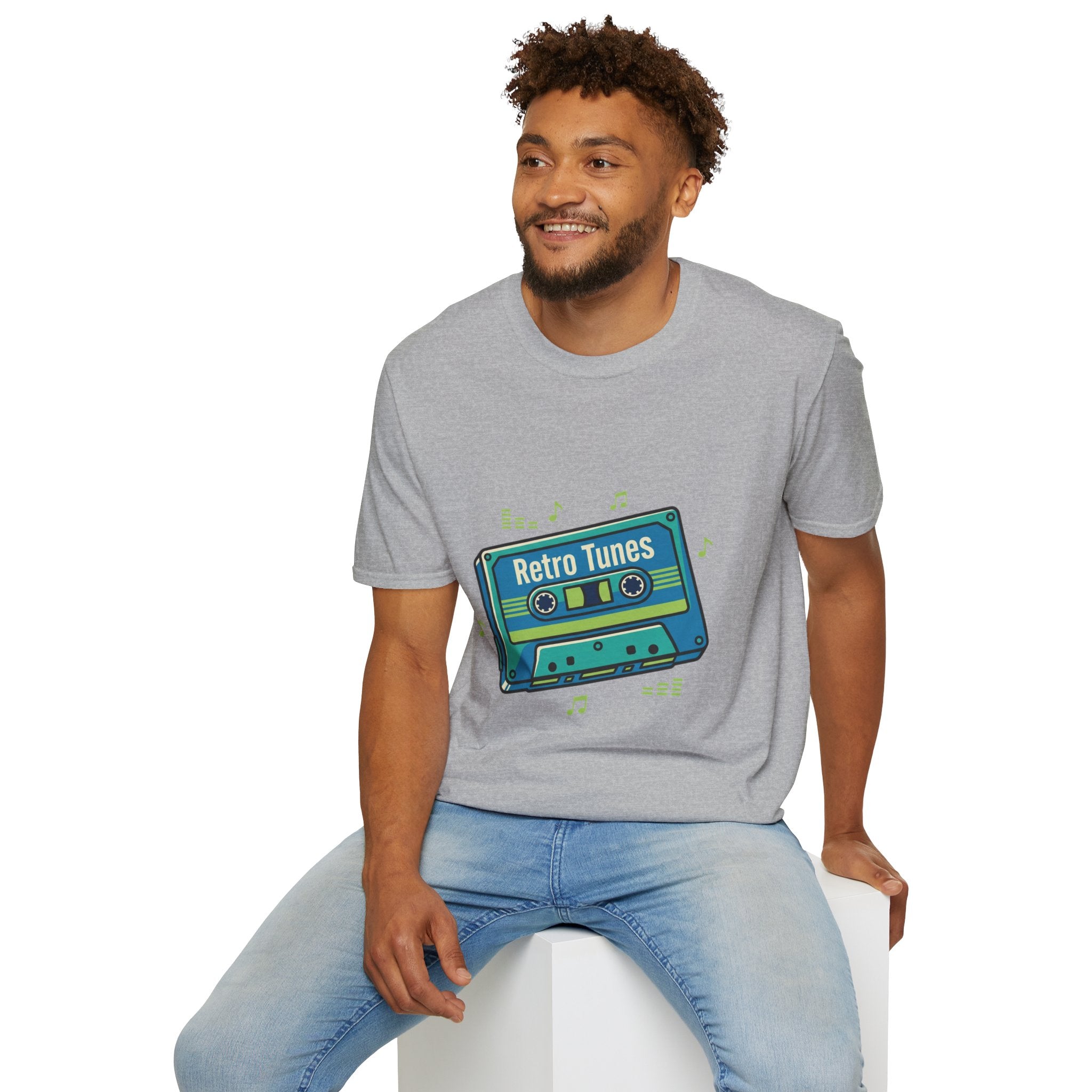 Retro Tunes- Unisex Softstyle T-Shirt