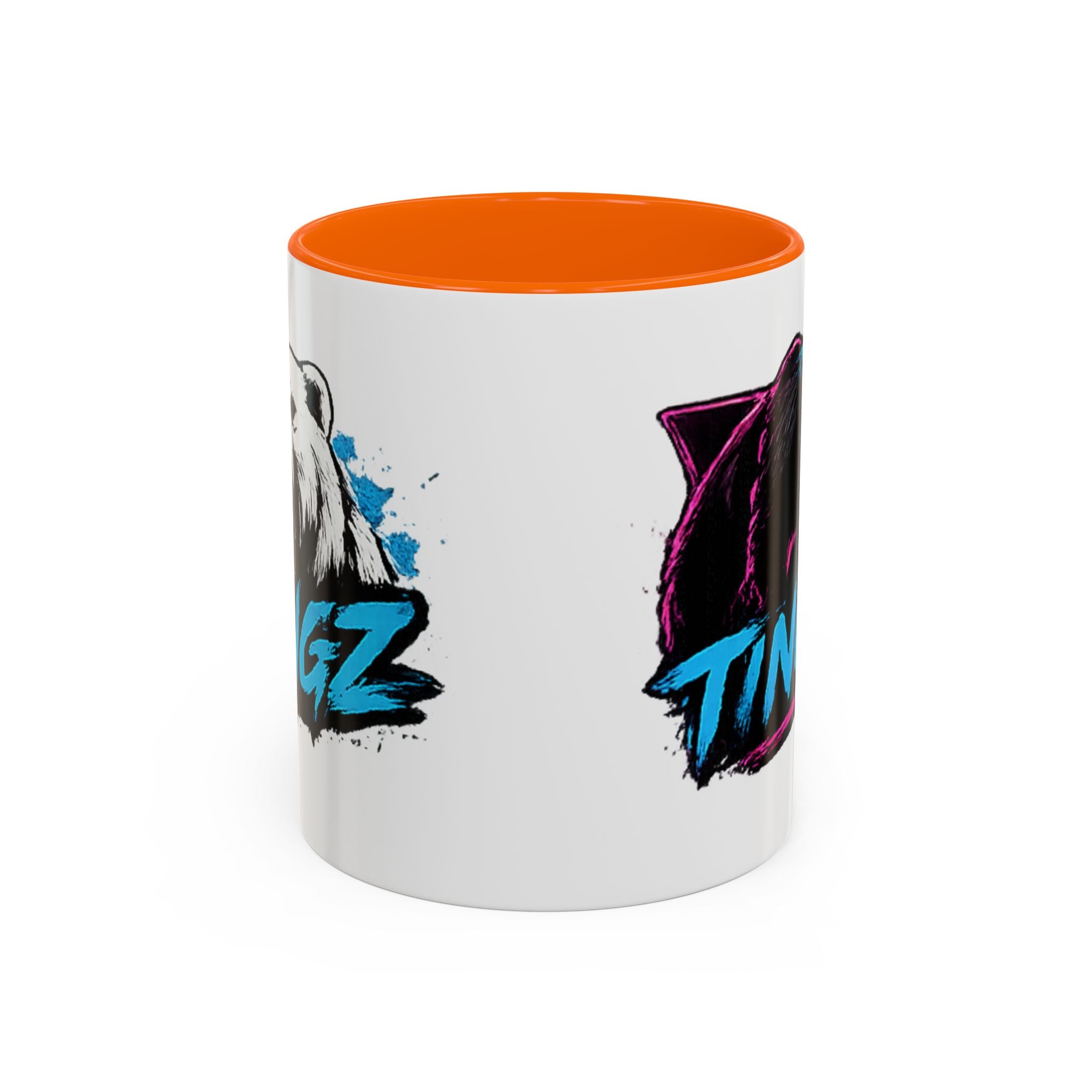 Bear Tingz Accent Coffee Mug — 11/15oz Gamer Logo Ceramic Mug