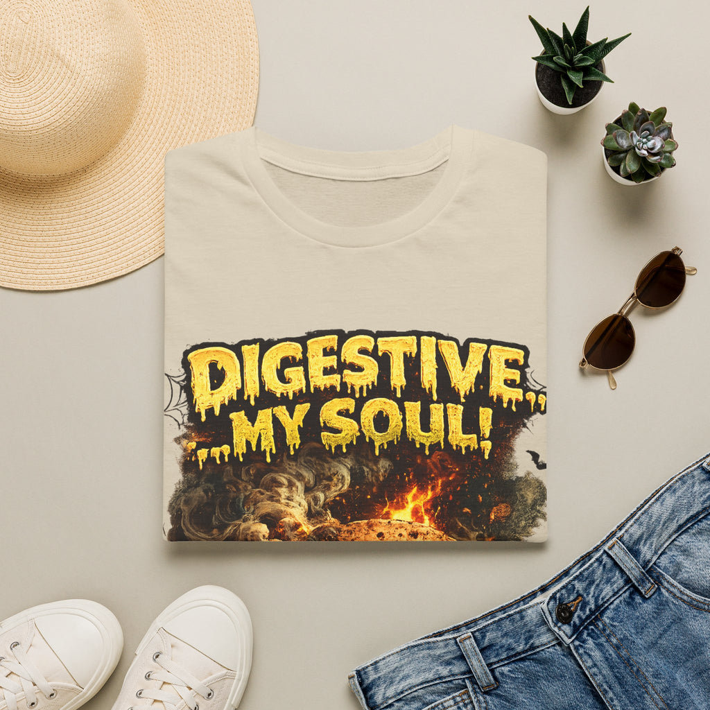 Digestive My Soul Graphic T‑Shirt — Horror Monster Skull Design