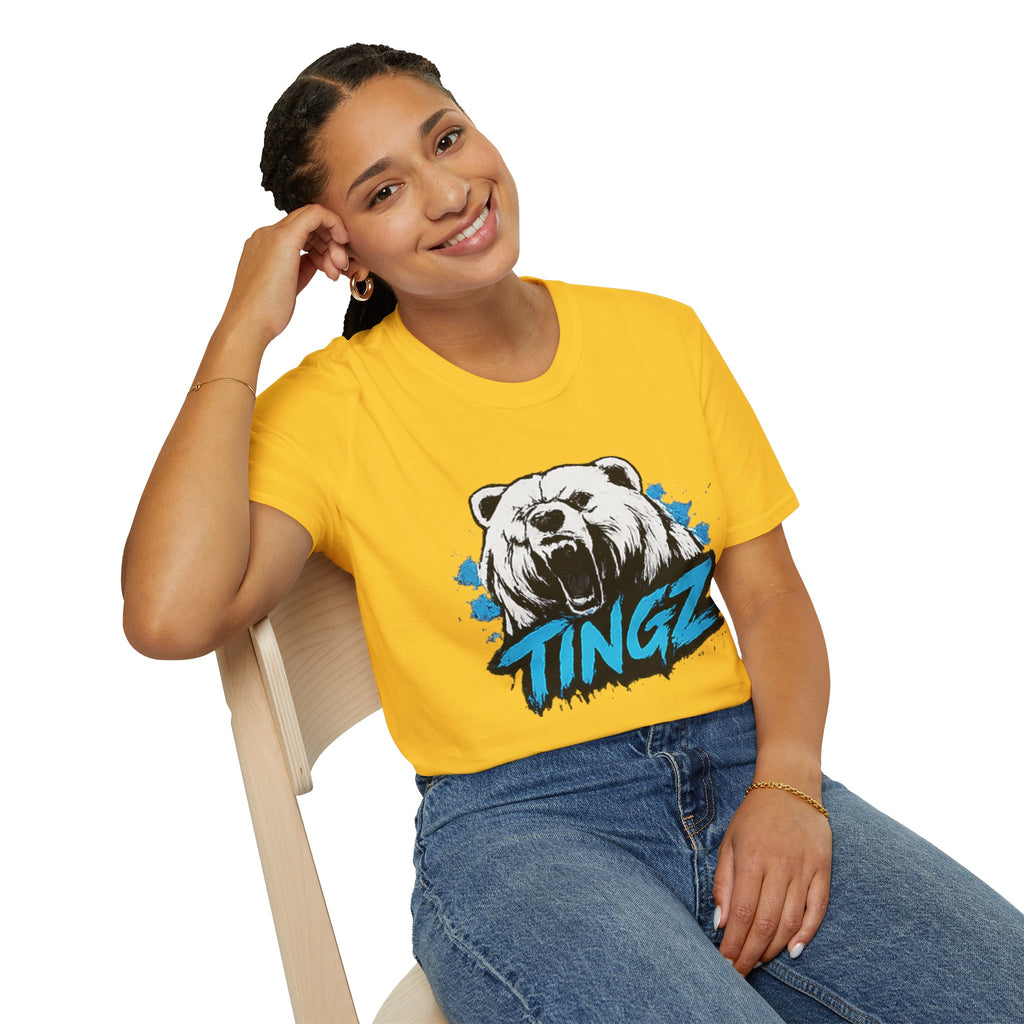 Roaring Bear TINGZ T-Shirt — Graphic Tee for Streetwear & Casual