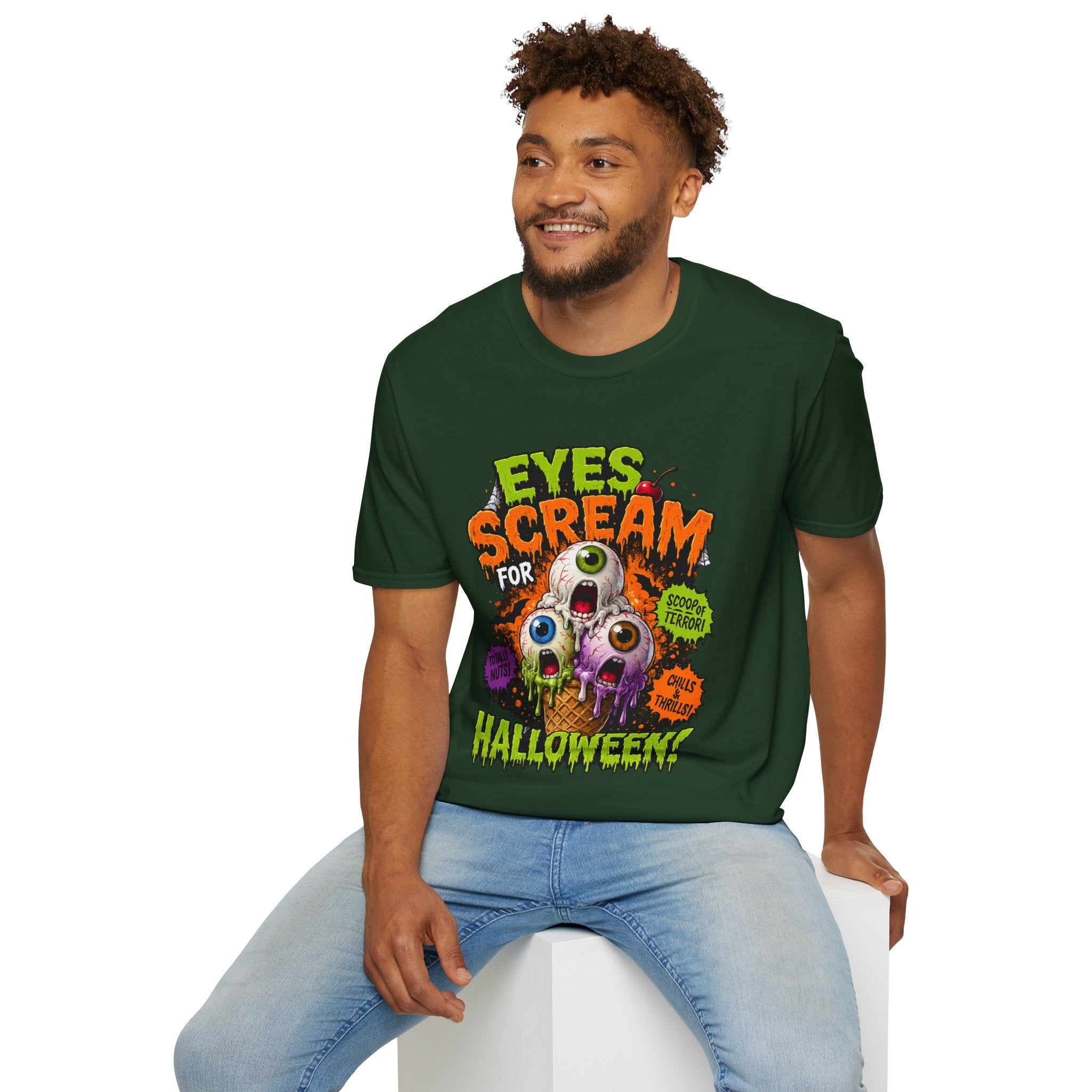 Halloween Eyes Scream T-Shirt — 'Eyes Scream for Halloween' Graphic Tee
