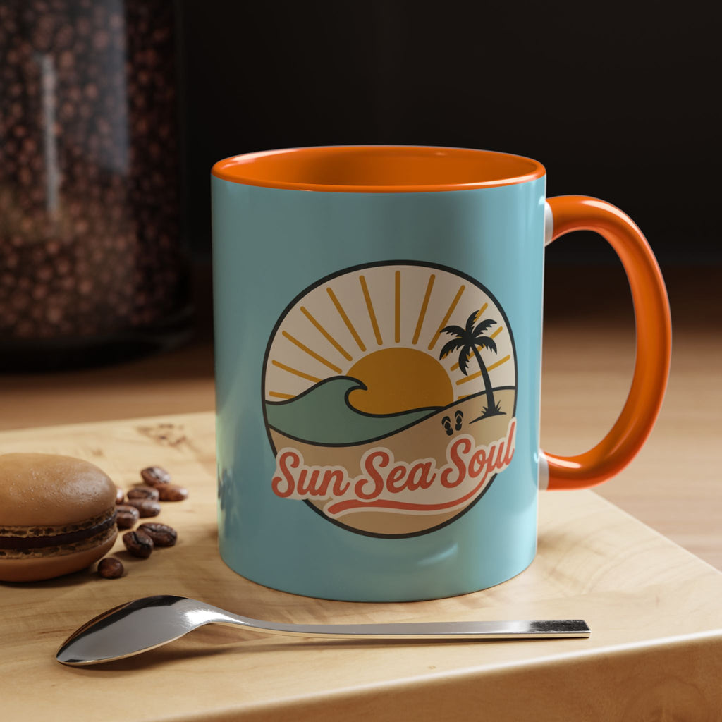 Sun Sea Soul Accent Coffee Mug – Beach Sunset 11/15oz