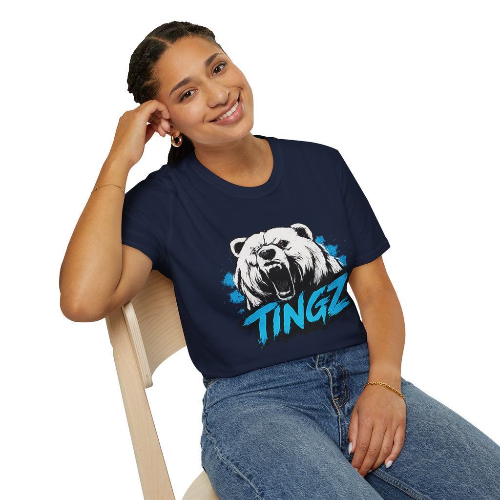 Roaring Bear TINGZ T-Shirt — Graphic Tee for Streetwear & Casual