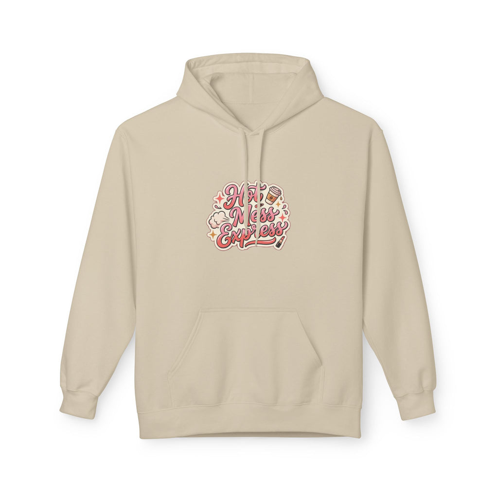 Hoodie - "Hot Mess Express" Funny Script Hoodie