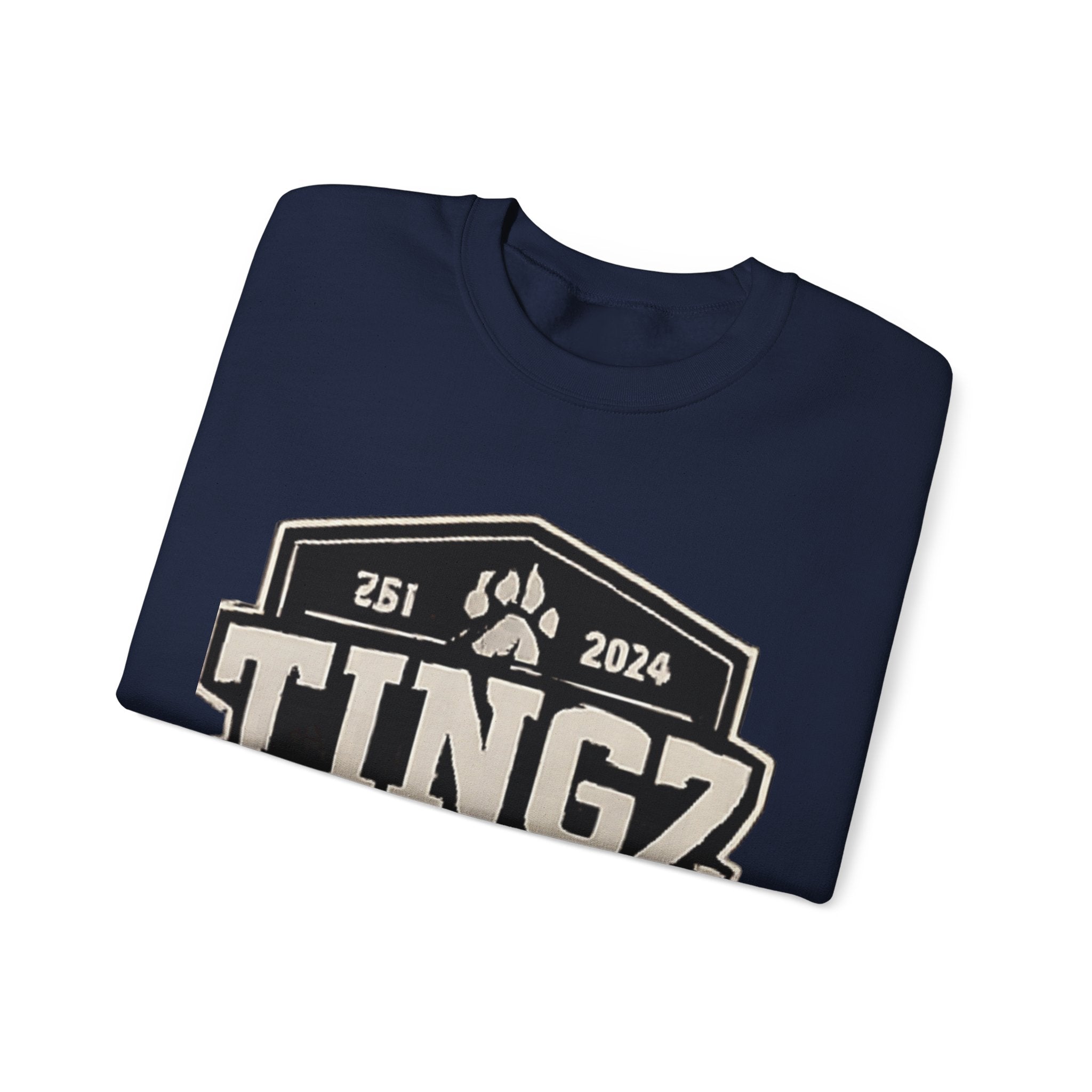 BEAR TINGZ  Badge Unisex Crewneck Sweatshirt | Vintage Wildlife Graphic Sweatshirt | Classic Streetwear Pullover
