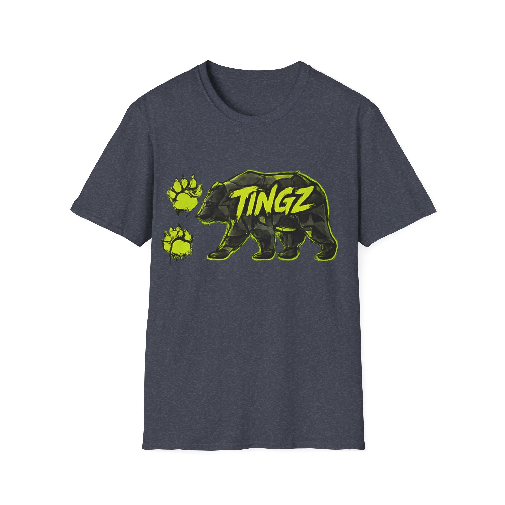Bear TINGZ Paw Graphic T-Shirt —  Neon Logo