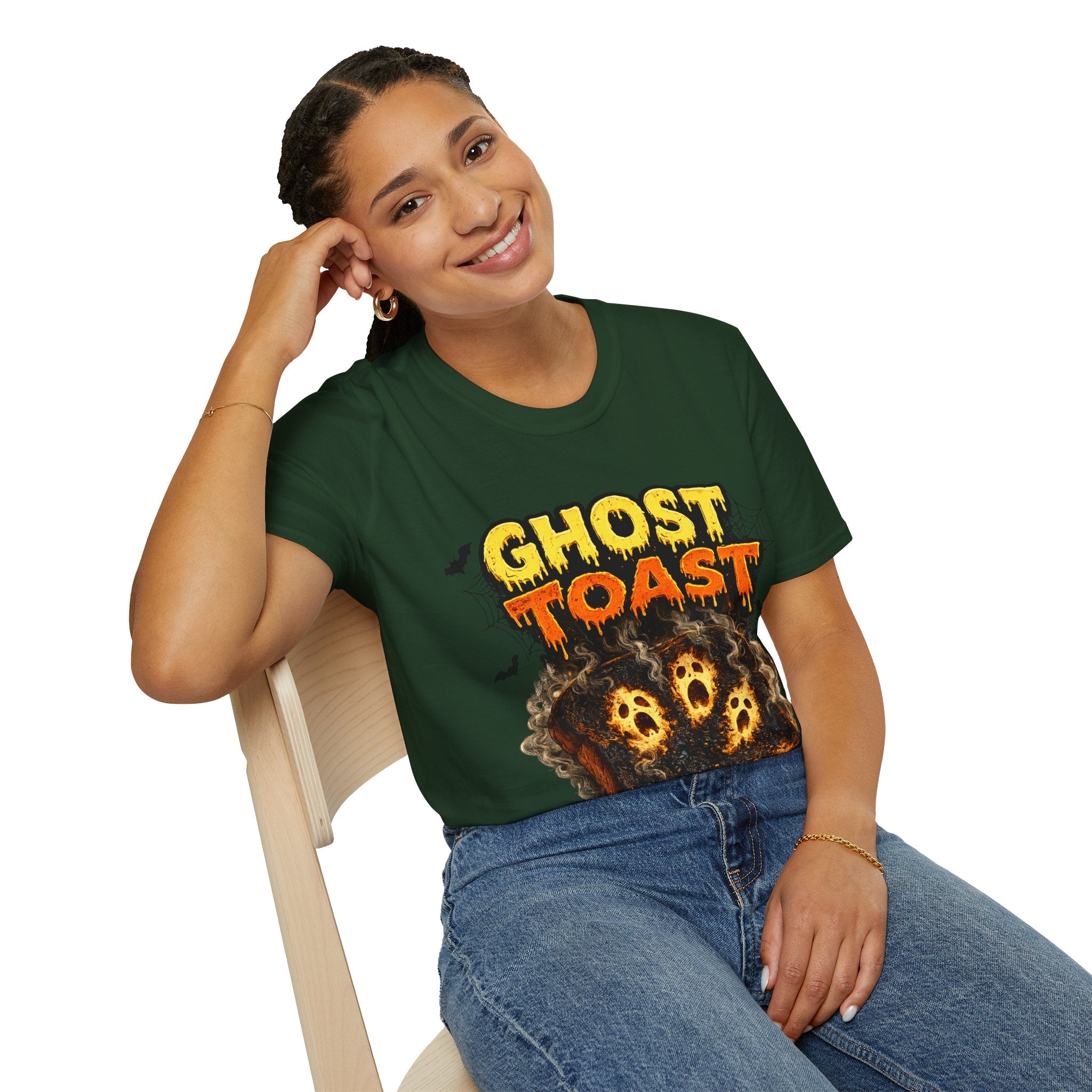 Ghost Toast Halloween T-Shirt — Spooky Haunted Breakfast Graphic Tee