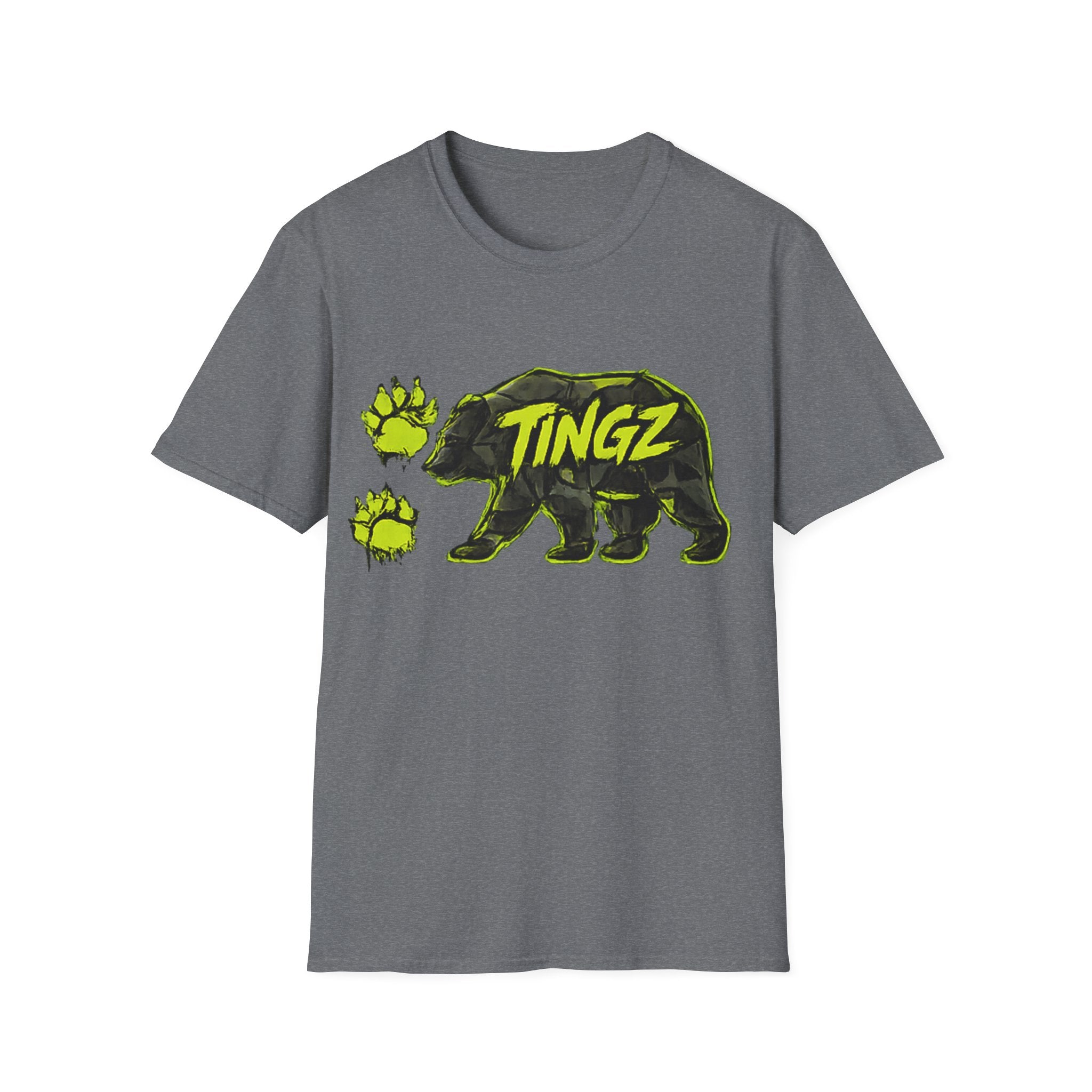 Bear TINGZ Paw Graphic T-Shirt —  Neon Logo