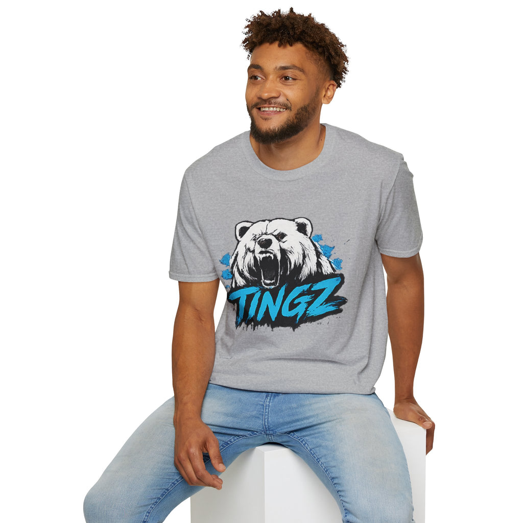 Roaring Bear TINGZ T-Shirt — Graphic Tee for Streetwear & Casual
