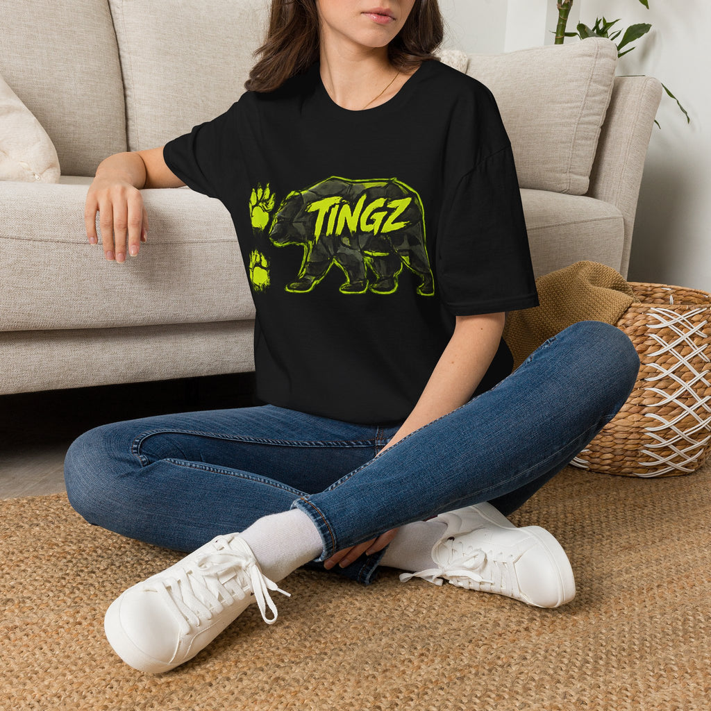 Bear TINGZ Paw Graphic T-Shirt —  Neon Logo