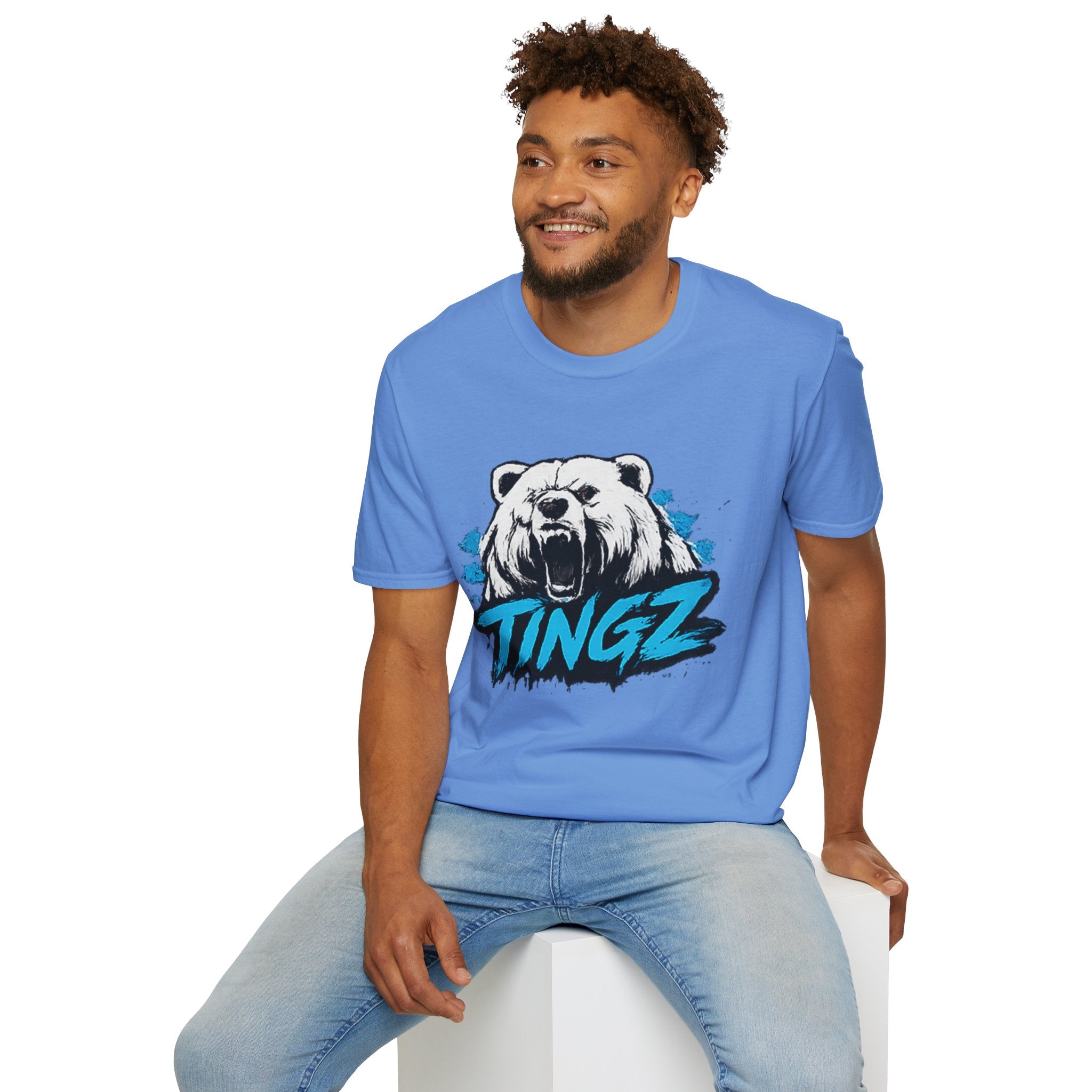 Roaring Bear TINGZ T-Shirt — Graphic Tee for Streetwear & Casual