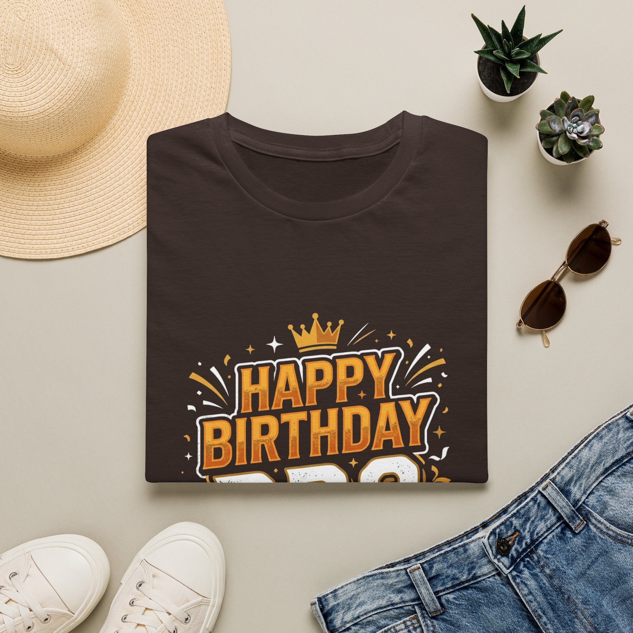 Happy Birthday Bro T-Shirt — Bold Crowned Birthday Tee for Brother