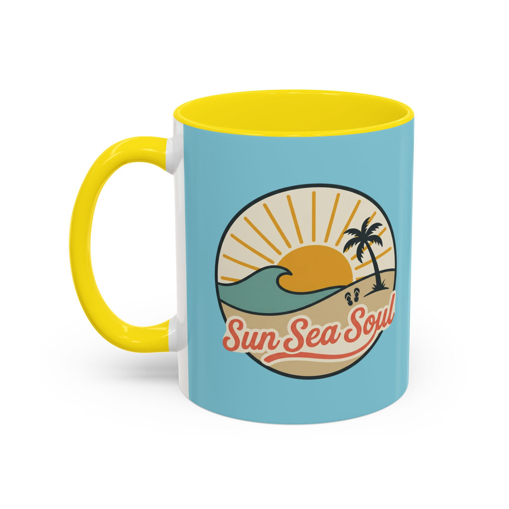 Sun Sea Soul Accent Coffee Mug – Beach Sunset 11/15oz