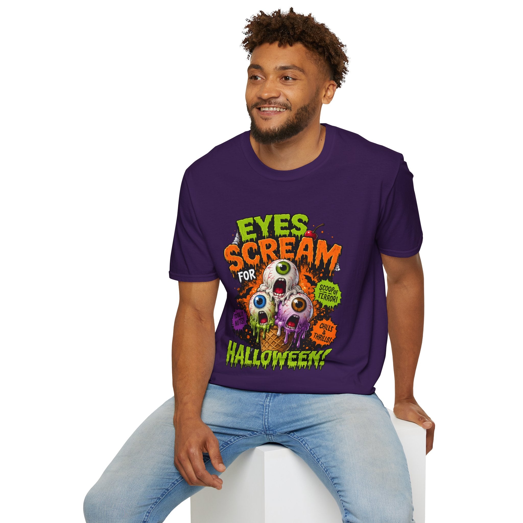 Halloween Eyes Scream T-Shirt — 'Eyes Scream for Halloween' Graphic Tee