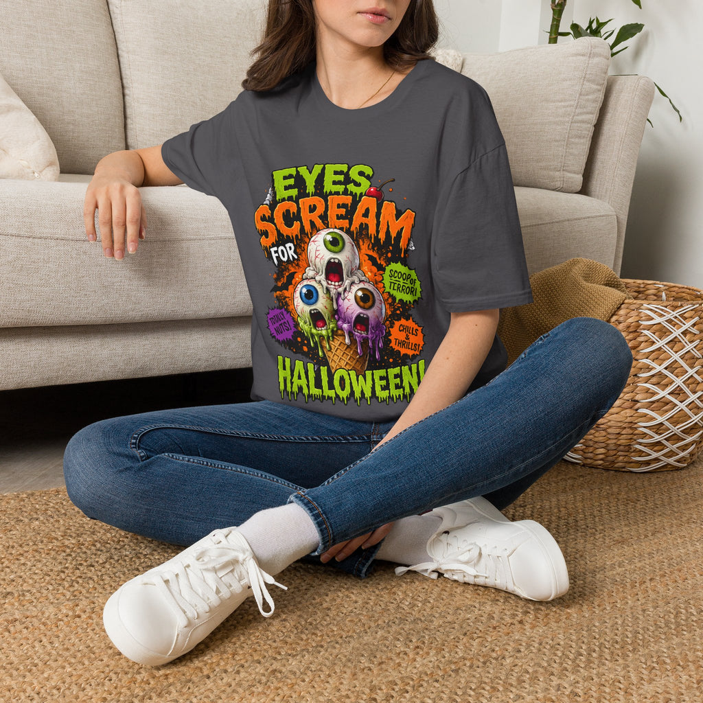 Halloween Eyes Scream T-Shirt — 'Eyes Scream for Halloween' Graphic Tee