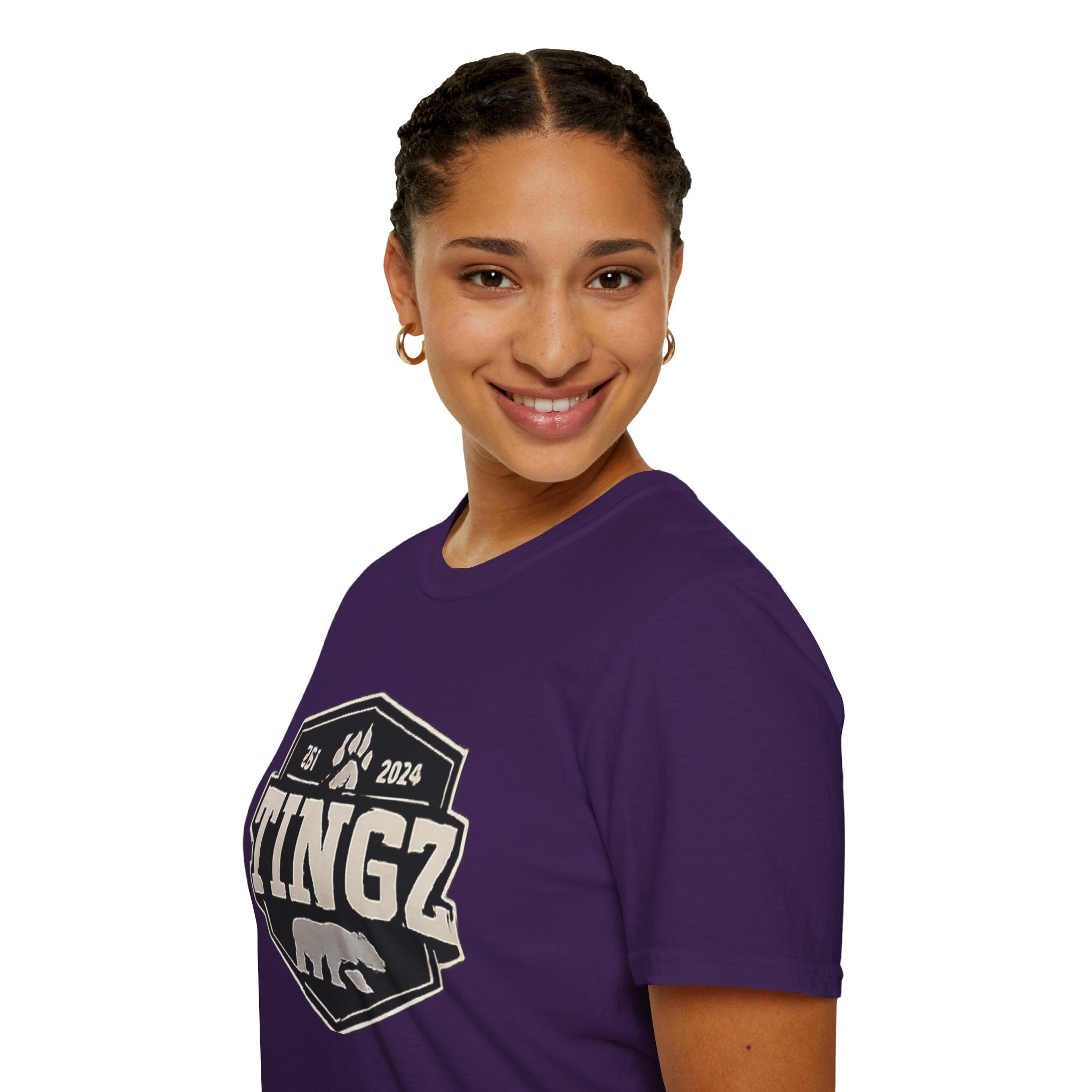 Bear Tingz Logo T‑Shirt — Retro Paw Emblem Tee