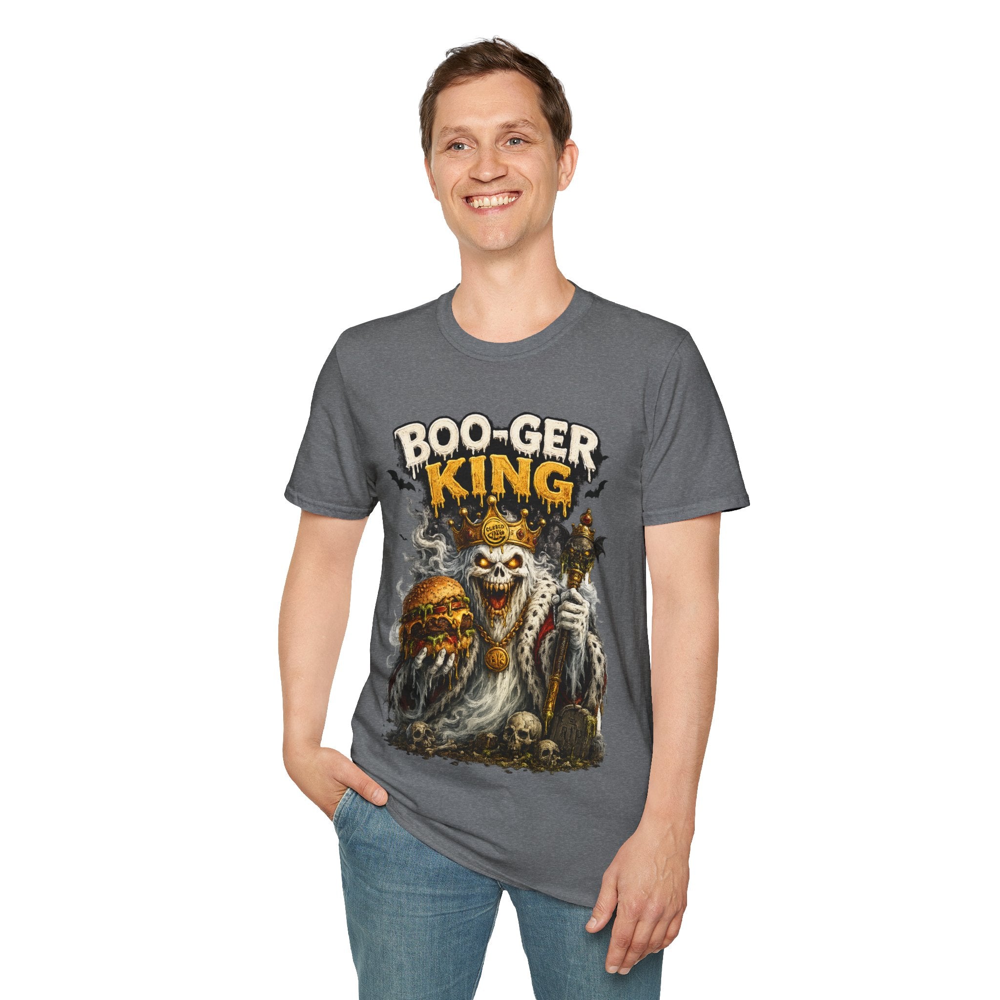 Boo-ger King Halloween T-Shirt — Spooky Skull King Graphic Tee