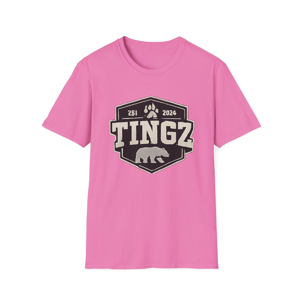 Bear Tingz Logo T‑Shirt — Retro Paw Emblem Tee