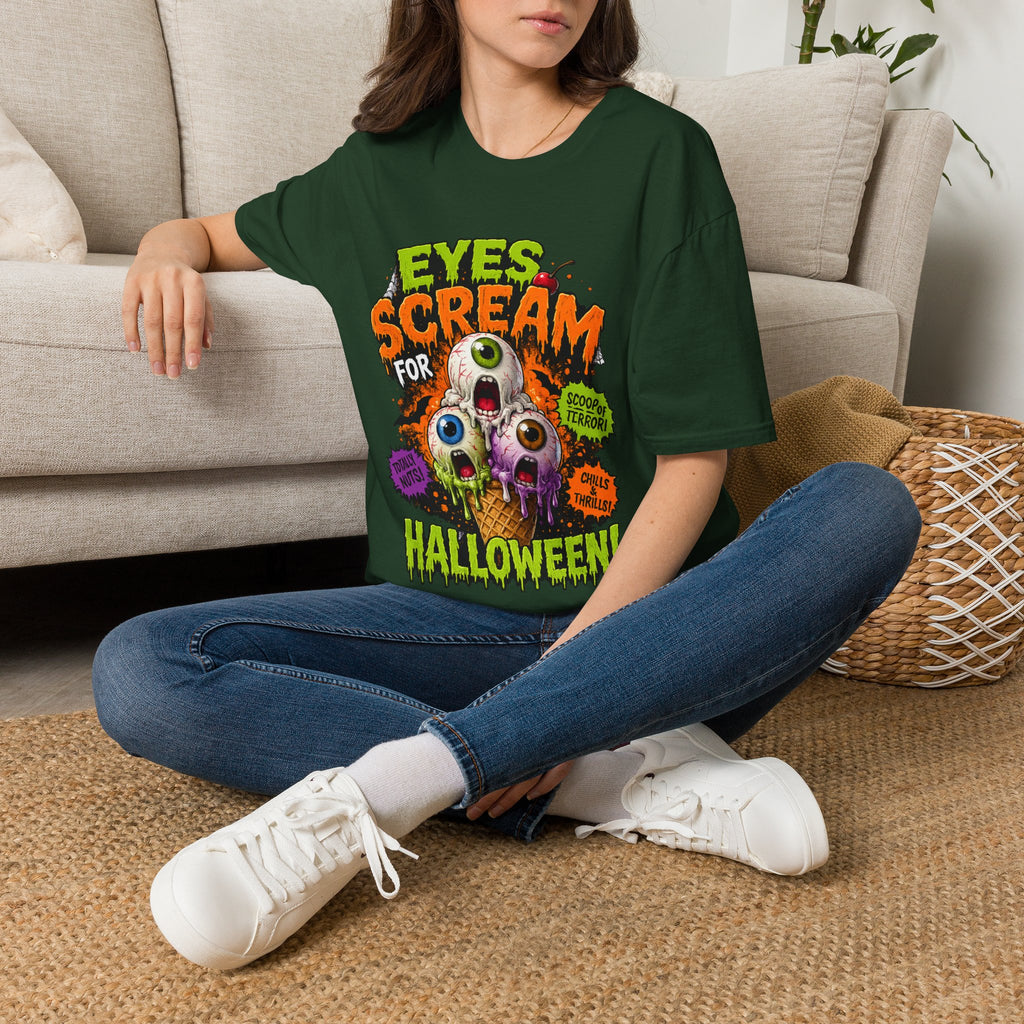 Halloween Eyes Scream T-Shirt — 'Eyes Scream for Halloween' Graphic Tee