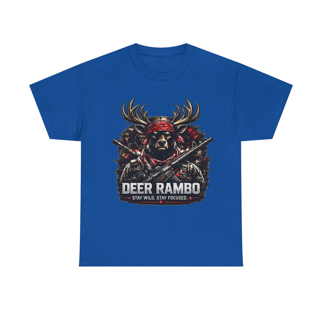 Deer Rambo Graphic Tee — Hunting Deer Rambo T-Shirt