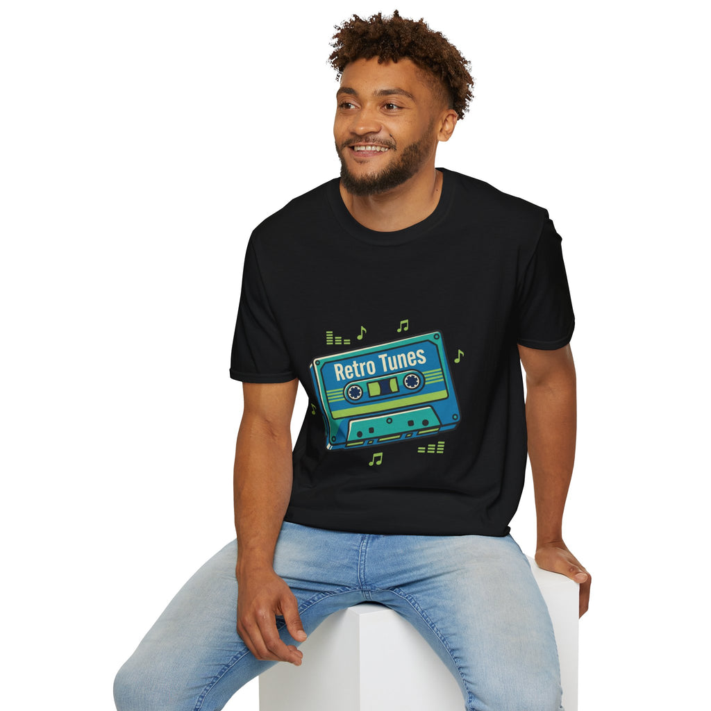 Retro Tunes- Unisex Softstyle T-Shirt