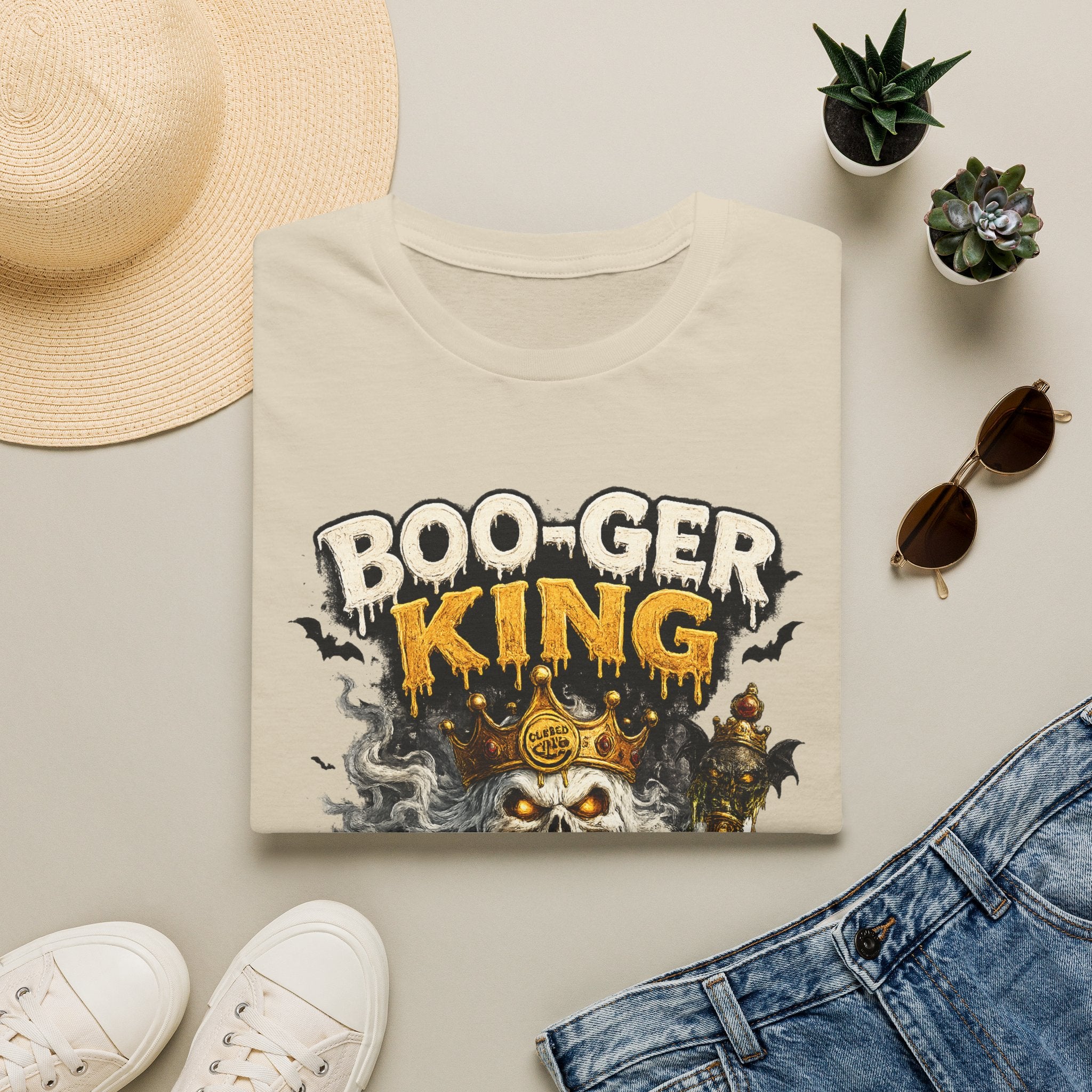 Boo-ger King Halloween T-Shirt — Spooky Skull King Graphic Tee