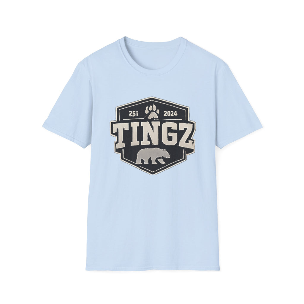 Bear Tingz Logo T‑Shirt — Retro Paw Emblem Tee