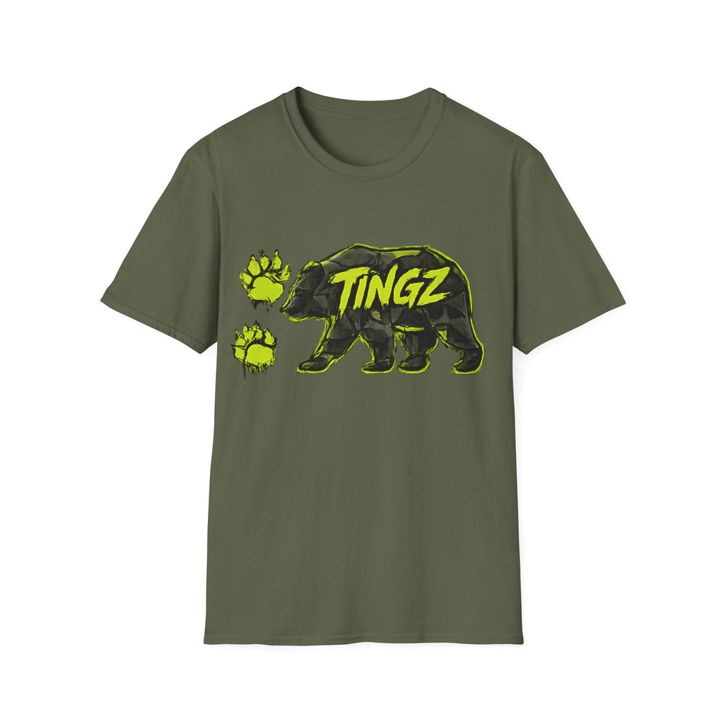 Bear TINGZ Paw Graphic T-Shirt —  Neon Logo