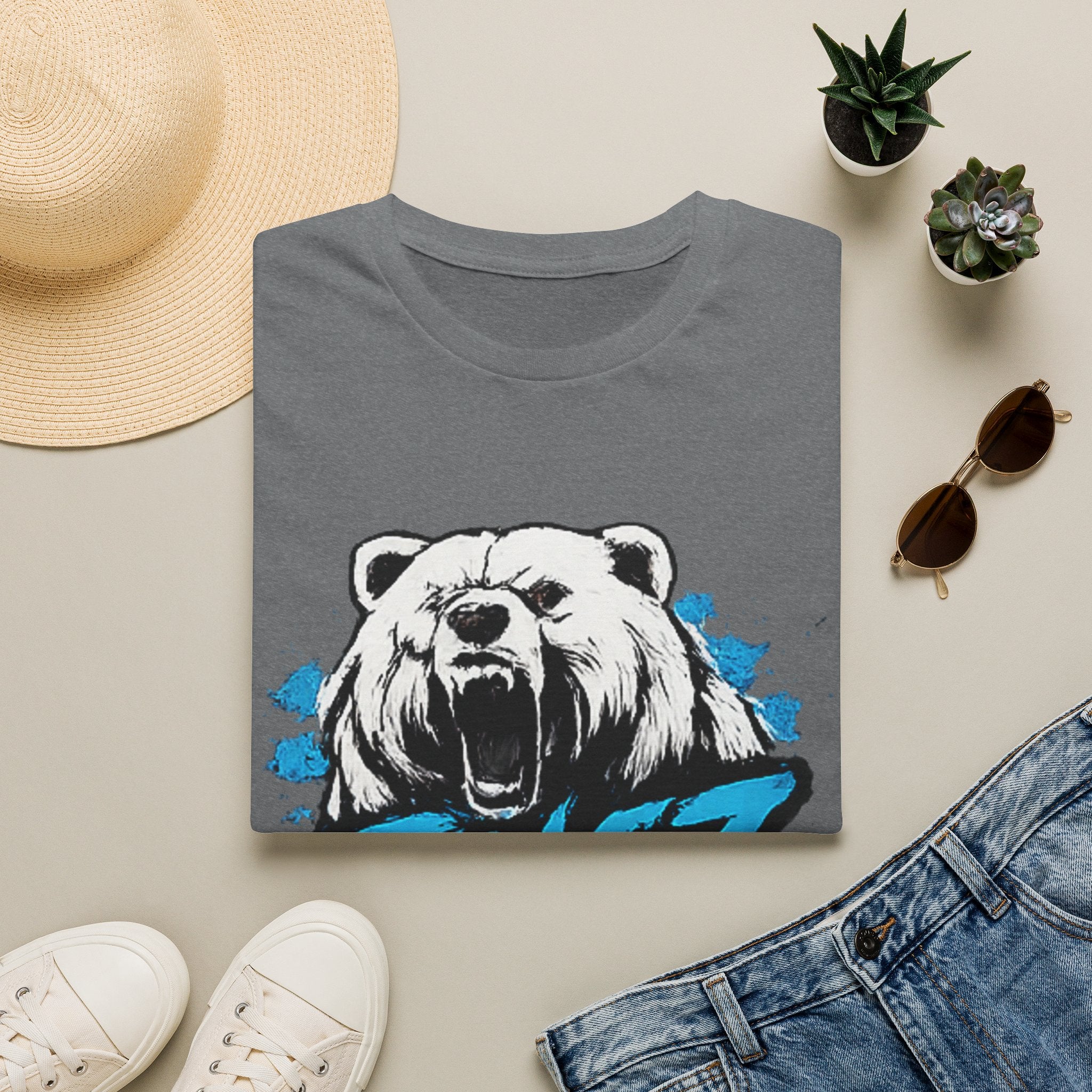 Roaring Bear TINGZ T-Shirt — Graphic Tee for Streetwear & Casual